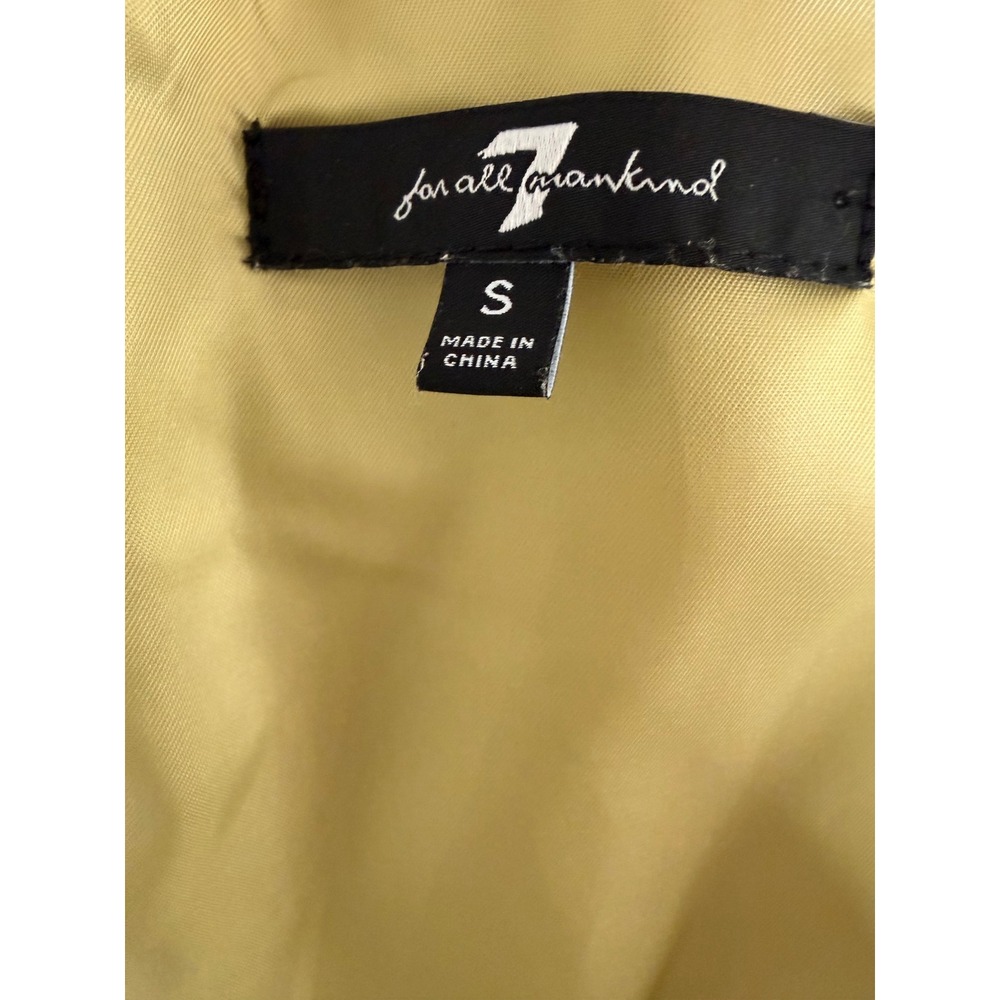 7 For All Mankind Green Faux Leather Shorts Romper – Size Small - Picture 6 of 8